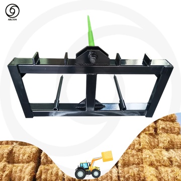 Trinal-Spear Stable Structure Bale Spear Frame for Bucket Skid Steer Loader Tractor