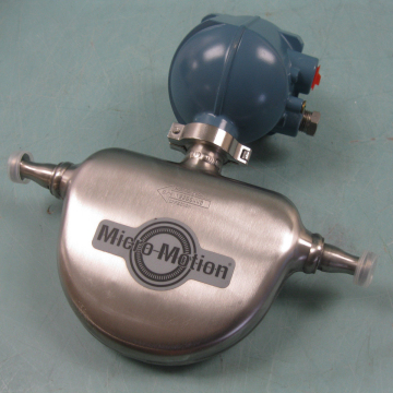 Emerson Micro Motion Elite Coriolis Mass Flow Sensor/Meter CMFS015M 1/6\" Sanitary Tri Clamp