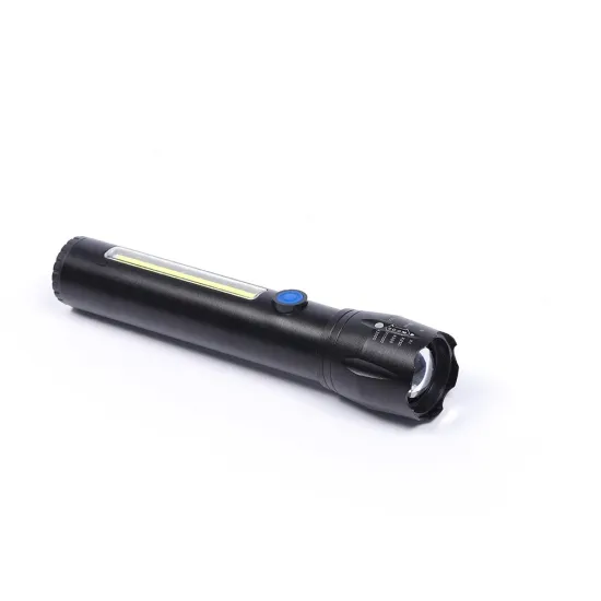 Super Bright USB Rechargeable Tactical LED Flashlight with Zoom Functionality - Ideal for Outdoor Activities