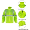 Custom Reflect Men'S Construction Reflective Safety Raincoat