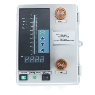 220V Penuh Pengontrol Tampilan Level Air Otomatis dengan Kontrol dan Alarm Pompa