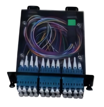 MTP/MPO -Faserstücke mit transparenter Abdeckung - 24 Fasern, 2x MPO -Adapter für benutzerdefinierte Patch -Panels