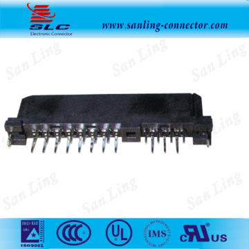 sata 22Pin female straight dip dual row SATA connector with phosphor