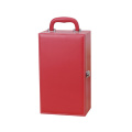 Two Leather Red Wine Boxes