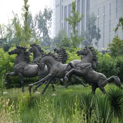 Best selling products carving running horse  supplier