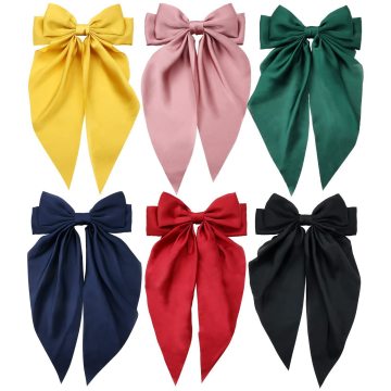 DOMOHO New Ribbon Hairpin - Fashion Sweet Pure Color Girls Hair Decoration