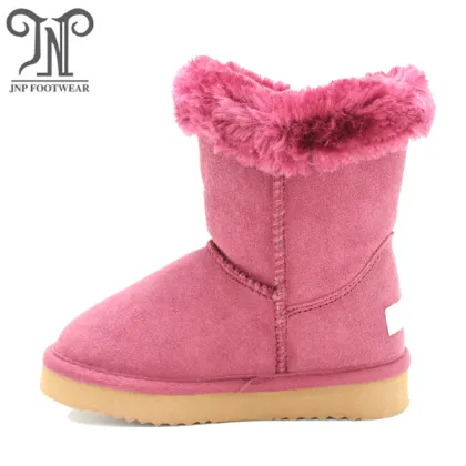 Girls Kids Fuzzy Red Boots Shoes