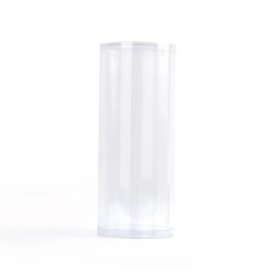 plastic clear PVC PET PP custom clear round cylinder tube packaging