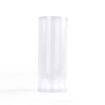 plastic clear PVC PET PP custom clear round cylinder tube packaging