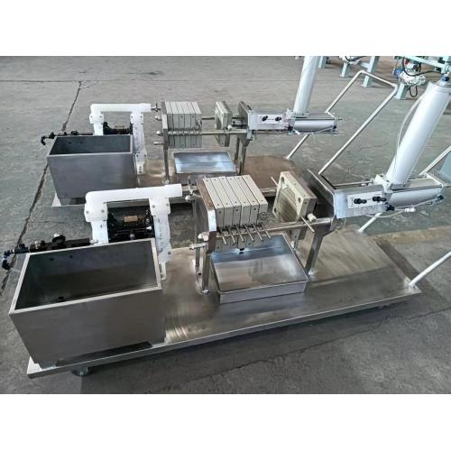 Pequeña prensa de filtro de laboratorio de reciclaje de agua de agua de lodo