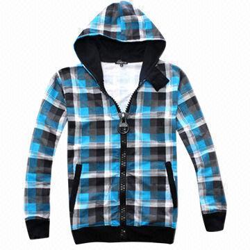 Men's coat, for autumn with zipper