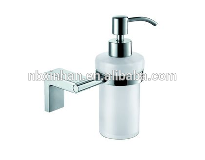 South Armerica elegant stylish bathroom wall fitting accessories chrome plating solid brass base soap dispenser