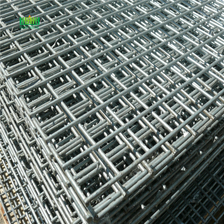 Black welded wire fence mesh panel