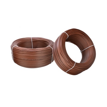 Flexible Cord Round Cables Brown 02 RV-90 1x0.5mm² Electrical Power Cable with PVC Jacket