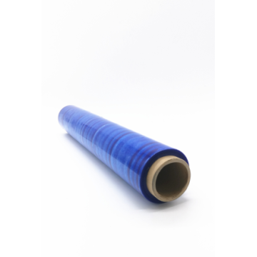 Blue 2 inch transparent stretch film wrap roll