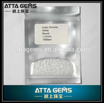 hot sale round white cubic zirconia manufacturer