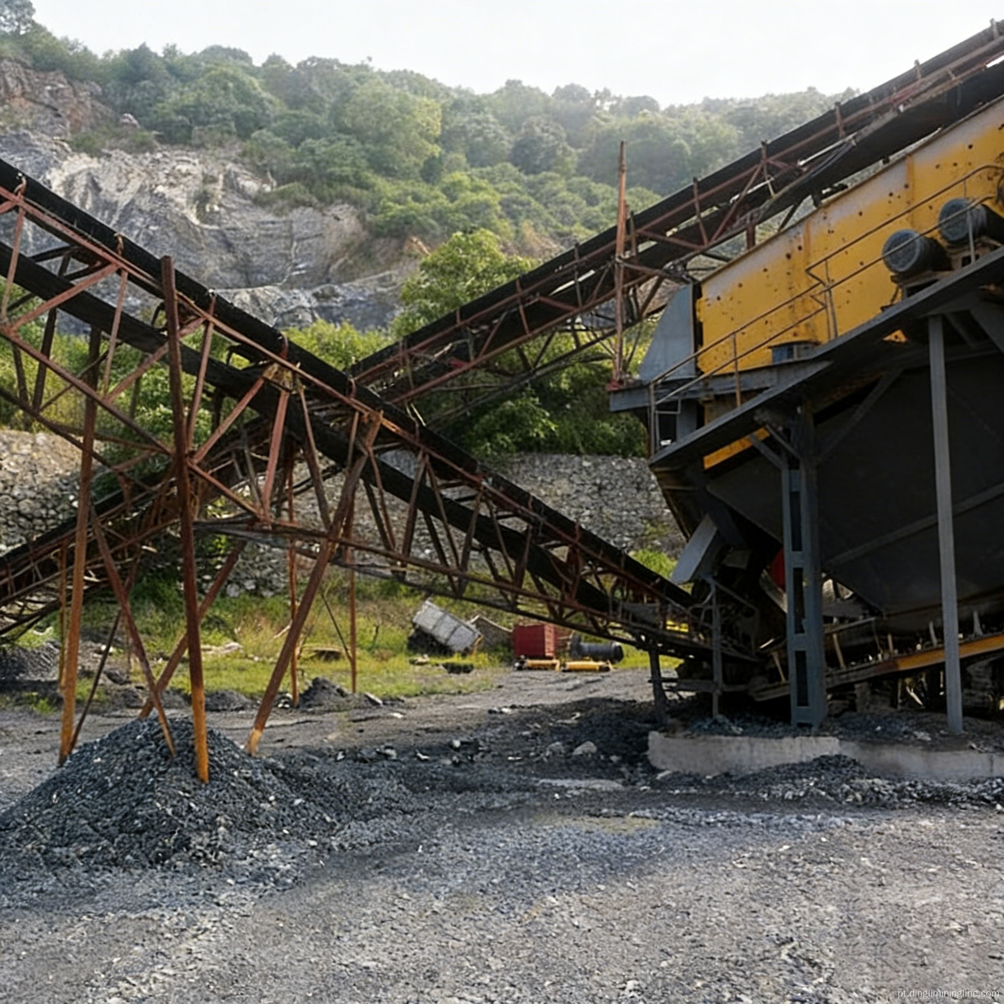 Sistema de britagem de pedra de alta capacidade 250-320 TPH