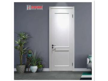 Wooden insulated fire door