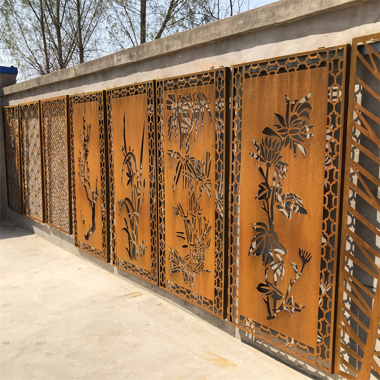 Corten Steel Metal Garden Screens