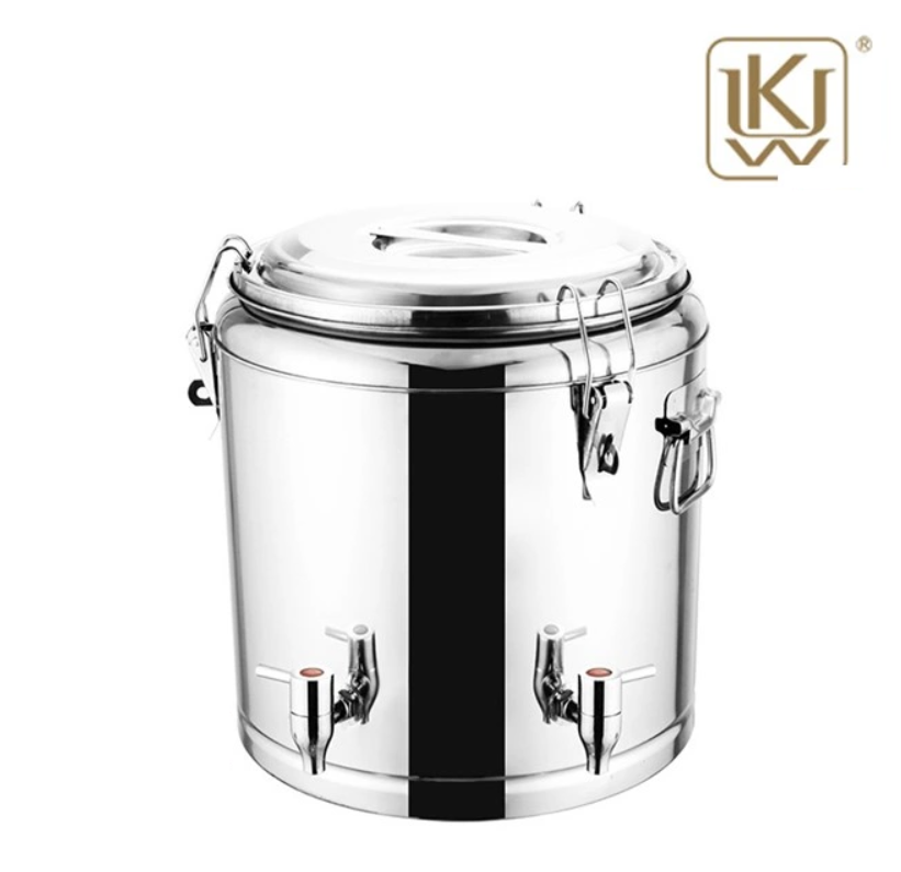 Stainless steel insulated bucket for soup