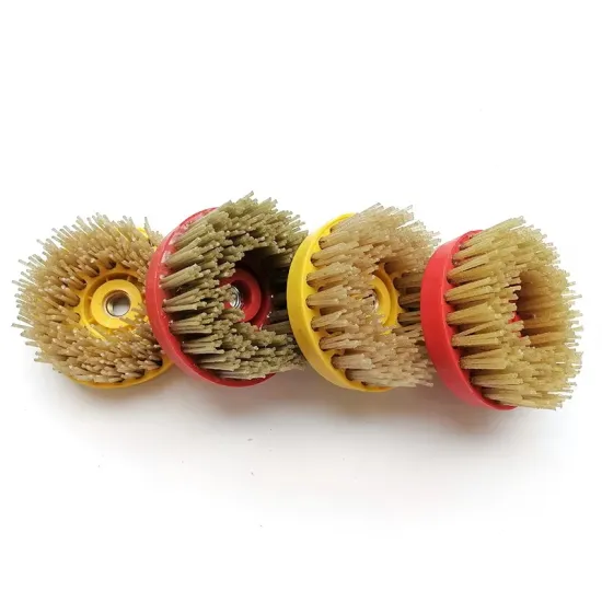 4 Inch Diamond Grinding Brush for Stone - Antique Brush for Marble with Snail Lock