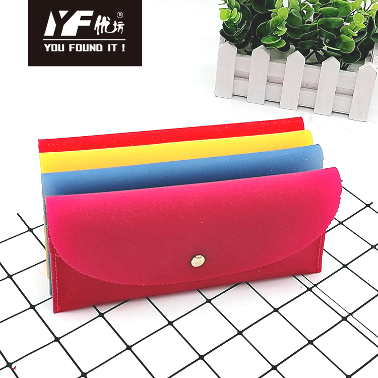 Colorful waterproof custom TPU women wallet