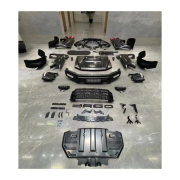 Ford Ranger 2012-2021 to 2021 F150 Raptor Style Body Kit - Front & Rear Bumper with Grille Lamps