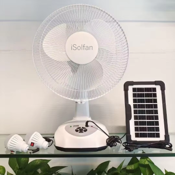 Fan da tavolo solare da 12 pollici Isolfan - Prezzo economico per uso esterno