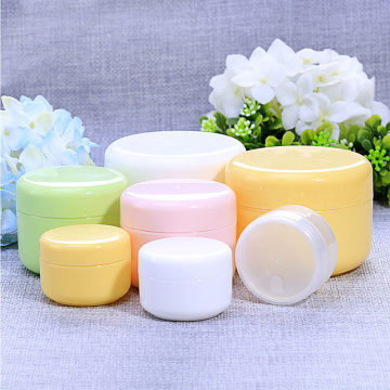10Pcs 10/20/50/100g Plastic Empty Sample Makeup Jar Pot Refillable Travel Face Cream Lotion Cosmetic Container Packing Cases