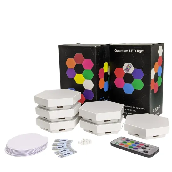 Touch Sensitive RGB LED Hexagonal Wall Lights, 6PCS
