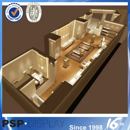 High end display jewelry store