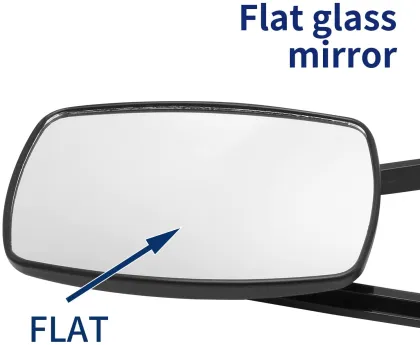 Extended vision car trailer mirror