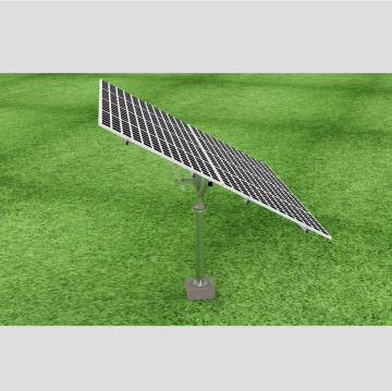 Installation System for 8 Solar Panels on Pole-based Mounting Structure