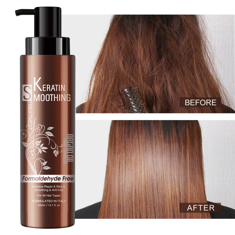Bingo Free Sample No Formaldehyde Natural Keratin Repair Curly Frizzy Adding Brilliant Hair Straightening Treatment
