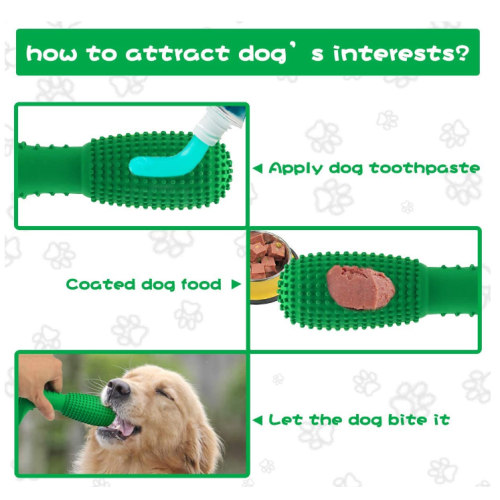 BPA Free Silicone Dog Chewing Toy Toothbrush Toy