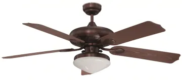 Brush nickel ceiling fan with light