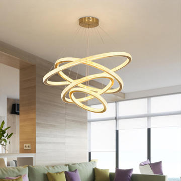 Modern Factory Customization Pendant Lights: Gold and Black Options in 4 Sizes