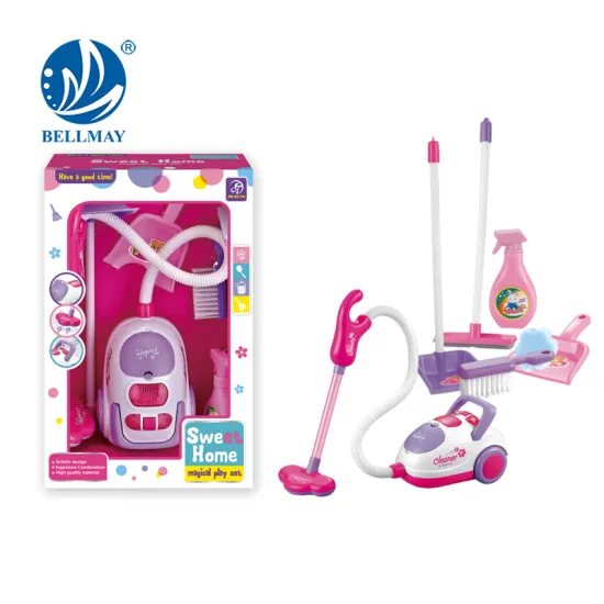 New Product Funny Small Cleaning Set Vacuum Cleaner Sanitary Ware Hoover Set Toy