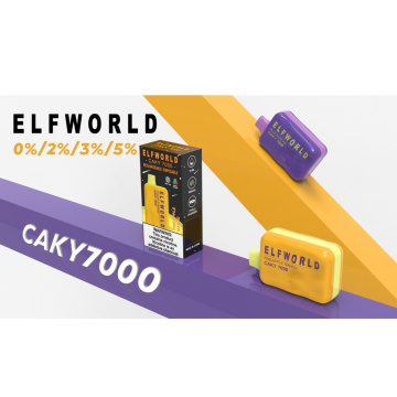 ELFWORLD CAKY 7000PUFFS Mesh Coil Disposable Vape