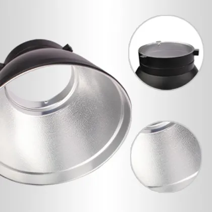 Menik Flash Accessories Studio Reflector Lampshade Cover with Bowens Mount for Studio Strobe Flash