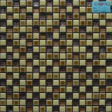 Classical Style Glass Mosaic Mix Stone FLY-023