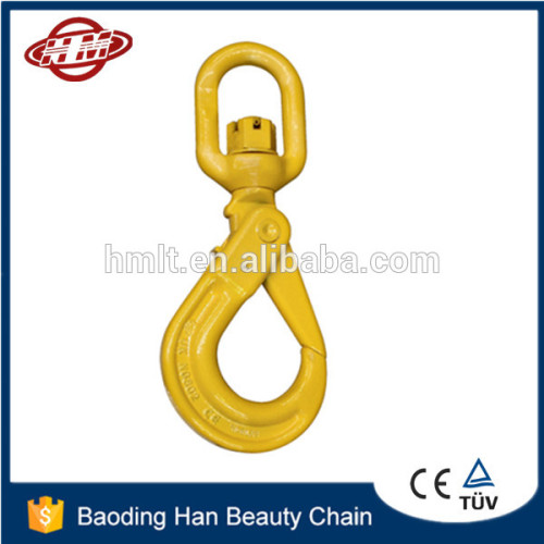 G80 Swivel Eye Hoist Hook With Ss Latch Self, High Quality G80 Swivel