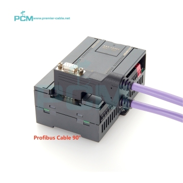 Profibus M12 to D-Sub 9 Pos Micro-Change B-Coded 90 Degree Double-Ended Cordset for PLC Control, Modbus Gateway, and Fieldbus DP: Enhancing Industrial Automation Connections