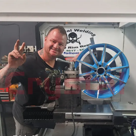 CRYSTAL WRM28H CNC Alloy Wheel Lathe Repair and Refurbish Machine with PC System