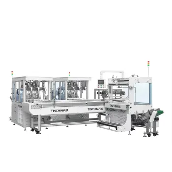 Fully Automatic packing machine online with paper pulp lids themoforming machine