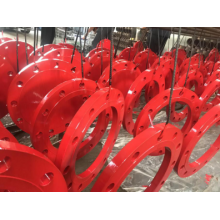 Slip on flange with red coating