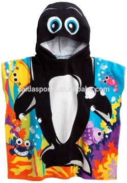 New design hooded baby bath towel with animal hood