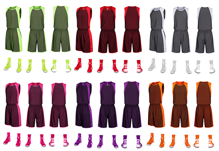 Double-sided Basketball Uniform Basketball Jersey Wholesale