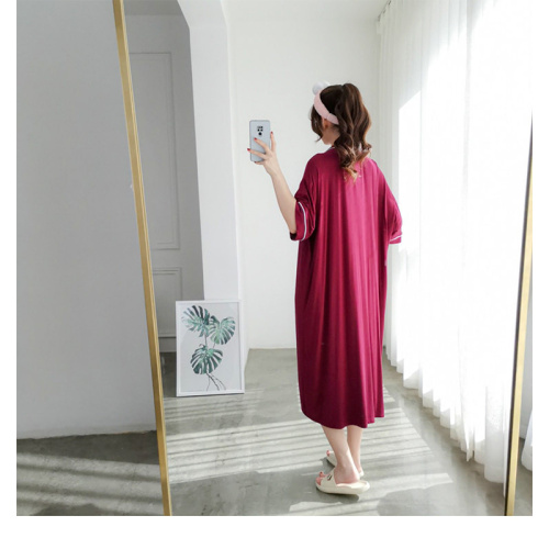 Men'S Summer Thin Dressing Gown women's plus size modal long nightdress Factory