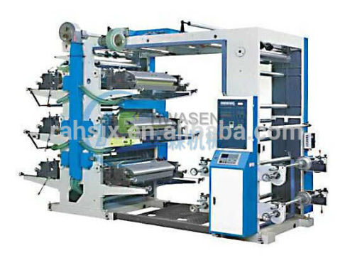 YT-6800 six colors shopping bag film flexographic printing machine